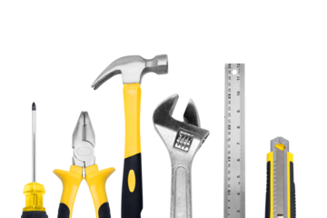 Set of Hand Tools on transparent background png