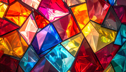 カラフルな硝子細工