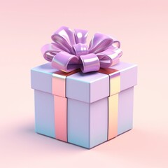 Fototapeta premium Gift box anniversary celebration decoration.