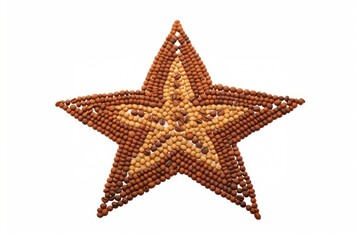 Star white background bling-bling accessories.