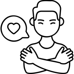 Line Art Self Care Icon