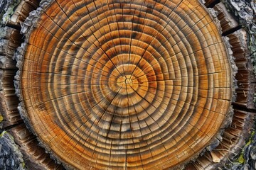 Naklejka premium Hickory Wood wood chandelier lumber.