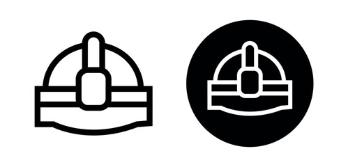 Obraz premium Helmet icon set. mining icon. construction helmet for apps, ui, website, design element png and vector illustration on transparent background.