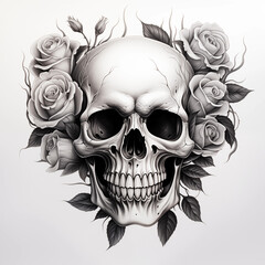 Diverse Traditional and Neo-Traditional Tattoo Flash Design Elements Collection