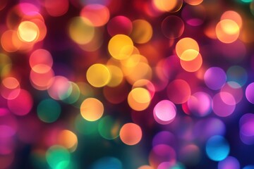 Colorful lights and bokeh effects background atmosphere abstract.