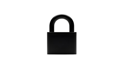 Naklejka premium Black Padlock Silhouette on Dark Background Representing Security, Protection, and Digital Privacy