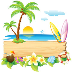 tropical beach background