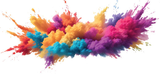 Abstract colorful watercolor ink splash art design texture background illustration with rainbow paint and blue drawing elements