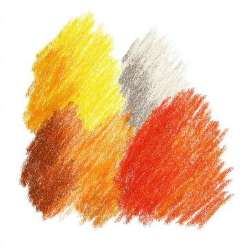 Autumn marshmello illustration texture crayon.