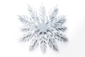 Paper Glitter Snowflake snowflake white white background.