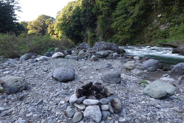 奥多摩の川の流れ