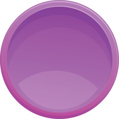A 3D Rendered Translucent Purple Sphere With Reflective Inner Surface Isolated On A Transparent Background