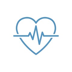 Heartbeat Icon - A Symbol of Health, Vitality, and Medical Care.