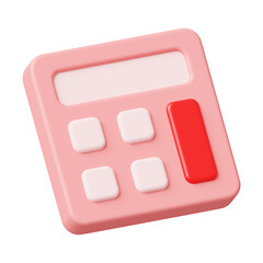 Calculator Math Icon 3D