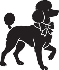 poodle_christmas_bow.eps