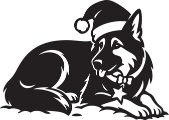german_shepherd_curled_santa_hat.eps