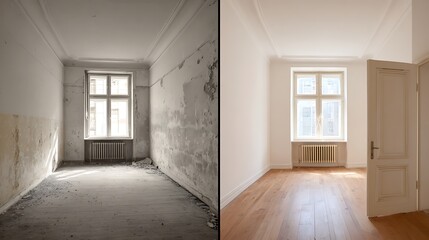 Before and After Apartment Renovation
