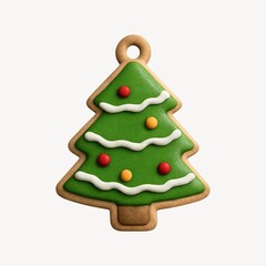 Festive gingerbread tree decoration