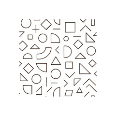 Minimalist Geometric Pattern Design Simple Shapes and Clean Lines