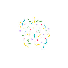 Fototapeta premium Colorful Confetti Background for Celebration or Party