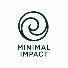 Minimal Impact Symbol Inspiring Eco Friendly Sustainable Solutions