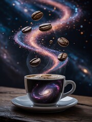 Cosmic Coffee Awakening Morning Brew of Inspiration and Discovery