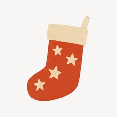 Festive stocking with stars