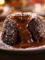 Chocolate Lava Cake Warm Molten Center Delightful Dessert Treat