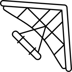 Line Art Glider Icon