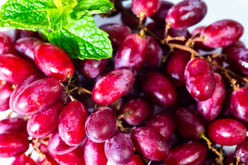 bunch of red grapes