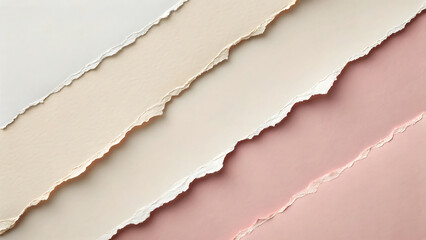 Soft pastel torn paper layers with subtle texture and light