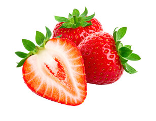 strawberry isolated on transparent png