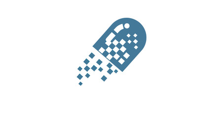 Digital pill concept representing advanced healthcare and technological innovation.