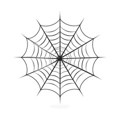 Detailed Spiderweb Illustration for Halloween Decoration.