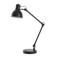 Adjustable black industrial style architect desk lamp