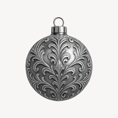 Fototapeta premium Elegant silver ornament design
