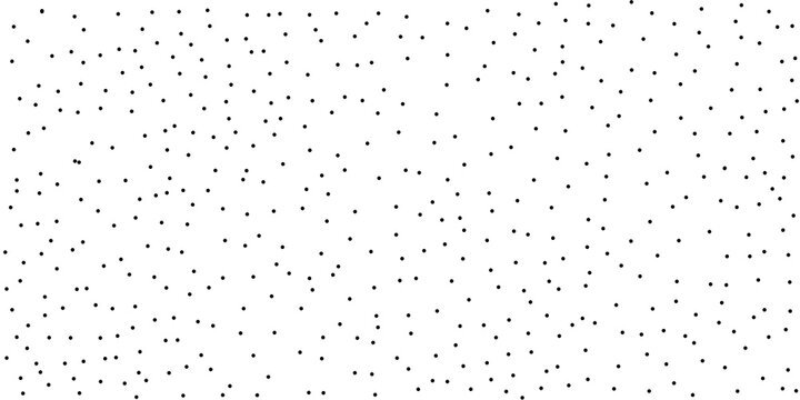 A seamless pattern of randomly scattered dots. A seamless pattern of large and small black polka dots.
