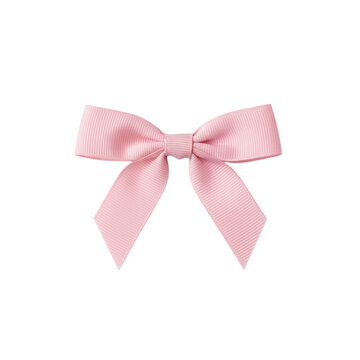 Small pink grosgrain ribbon bow decoration