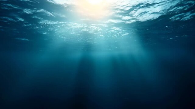 海底から見上げる：生命、神秘、静寂をイメージしたバックグラウンド動画