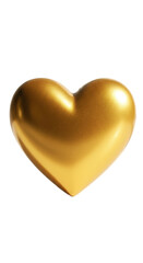 Golden Heart Sparkle Luxury 3D Background