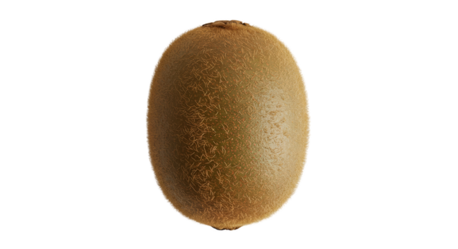 Golden Kiwi Fruit With Natural Texture Macro Studio Lighting