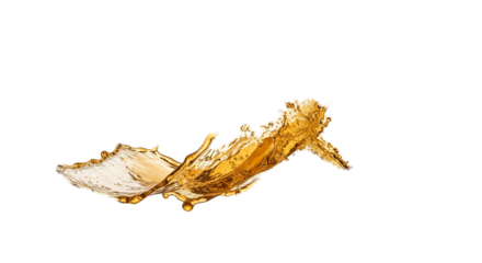 Golden Liquid Splash Dynamic Motion Amber Background Smooth Fluid Energy