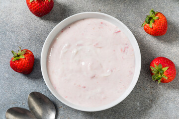 Sweet Healthy Strawberry Yogurt