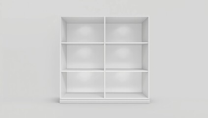 Obraz premium Inclined promotion shelving mockup