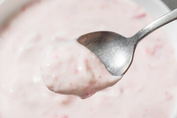 Sweet Healthy Strawberry Yogurt