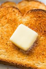 Homemade Buttered Toast for Breakfast