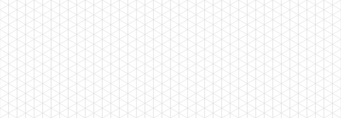 Seamless isometric grid paper. Dotted linear triangular blueprint repeating pattern. Black graph guide background for engineering, architect, technical drawing. Vector lined ruler sheet page template
