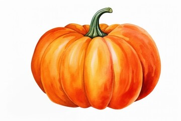 Obraz premium Vibrant watercolor pumpkin illustration