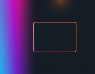 Fototapeta premium Dark Gradient Background with Large Orange Rectangle