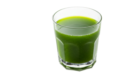 Green Juice In Glass Isolated Healthy Drink